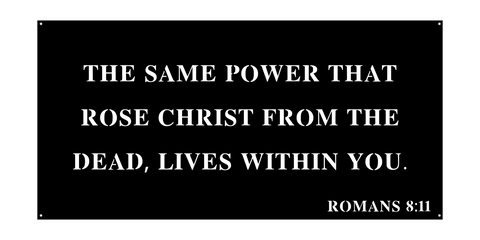 Romans 8:11/24inch/black