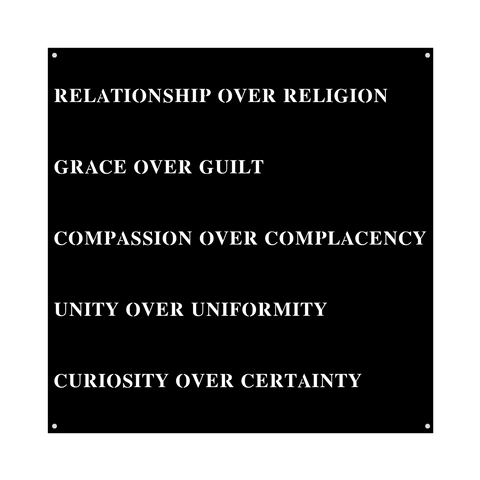 relationship over religion/24inch/silver