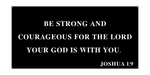JoSHua 1:9/12inch/black