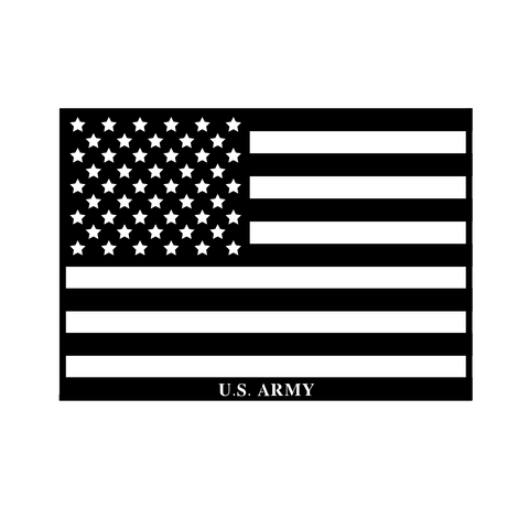 US ARMY FLAG/24 INCH/BLACK