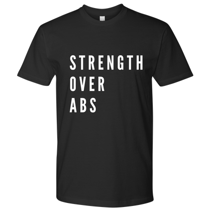 Men's Soft Style Strength Over Abs Tee