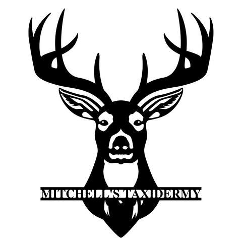 MITCHELL'S TAXIDERMY DEER/18 INCH/BLACK