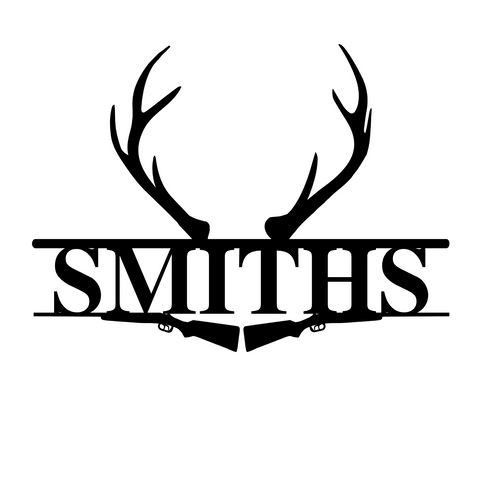 SMITHS ANTLER SIGN/36 INCH/BLACK