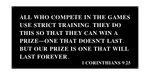 1 Corinthians‬ ‭9‬:‭25/18inch/black